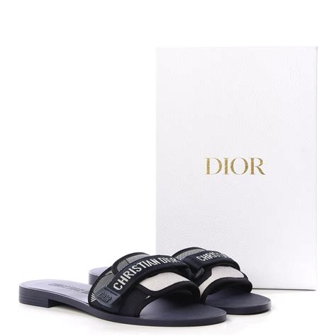 dior deep blue slides|Dior slippers women.